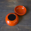 Round Lacquer Bonbonnière Orange