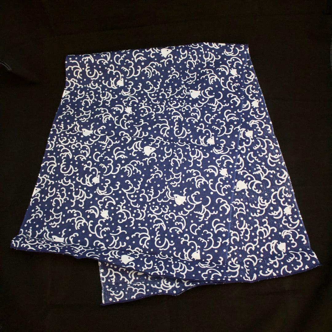 CHIDORI Wave and Bird Pattern Dish Cloth