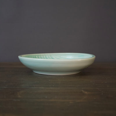 SHINOGI Lines Serving Bowl Small Mint #HN36