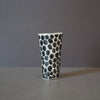 Ink Black Dots Slender Shot Porcelain Cup #LK570B