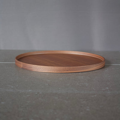 Round Walnut Tray #TS1036