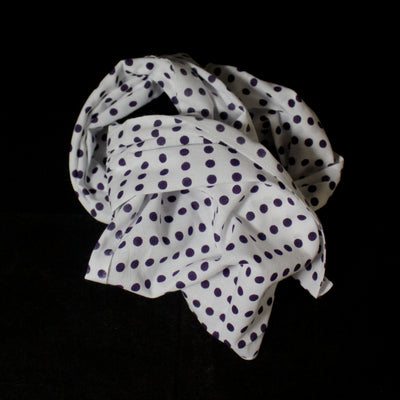 Navy Blue Polka Dots TENUGUI Dish Cloth