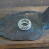 Puff Ring Carved Sterling Silver ##8115