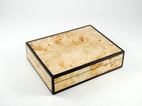 Card Box Maple Burl 