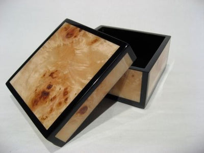 Square Box, Maple Burl